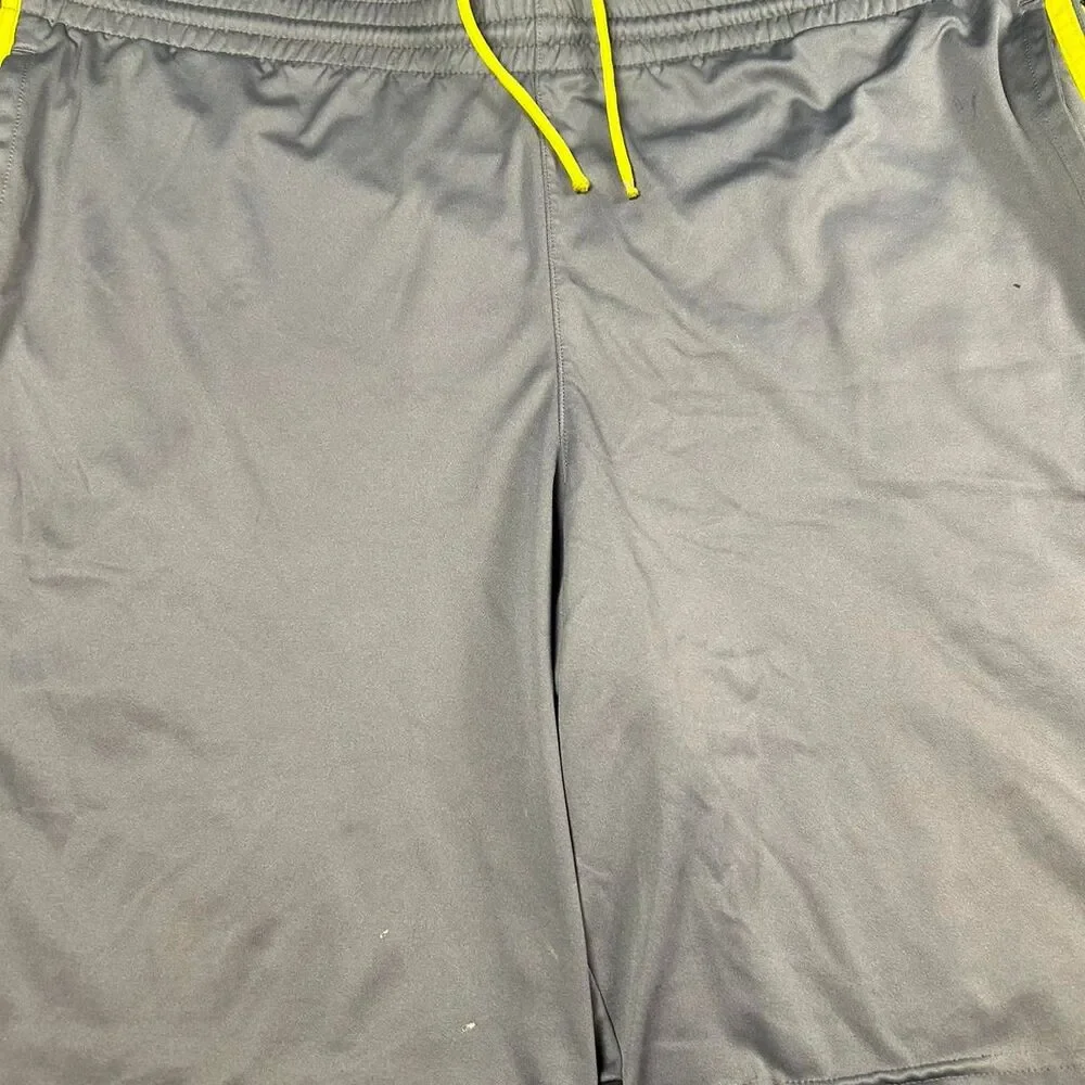 Adidas Men's Grey and Blue Shorts